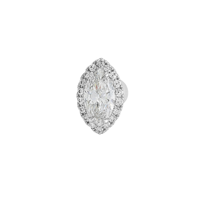 プラチナ950 ダイヤモンド ピアス片方 J432335 | ユキザキセレクト