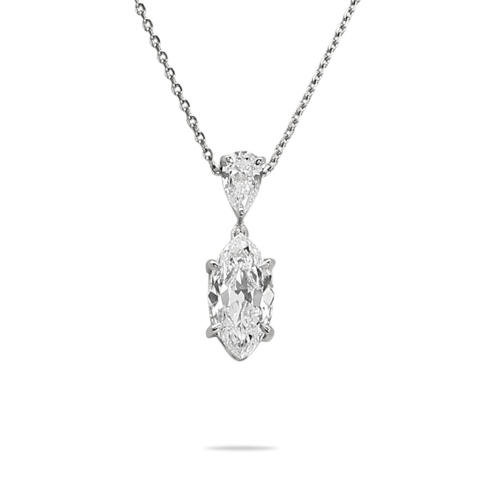 a1122 プラチナ950・850 ネックレス ダイヤモンド0.42ct 重さ3g