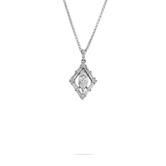 プラチナ950 ダイヤモンド ネックレス J434185 | ユキザキセレクト