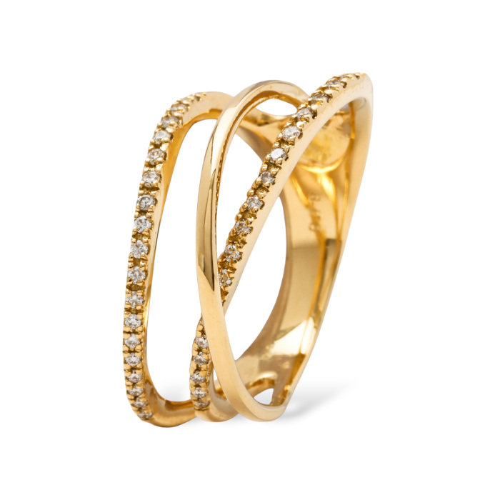 K18イエローゴールド ダイヤモンド リング J446100 | ユキザキセレクト
