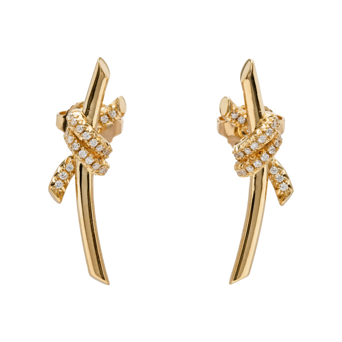 ☆まゆみ☆TIFFANY&Co. 1999 ティファニーピアスト 中古] ティファニー ノット 69346464 ピアス J447656 | ジュエリーの