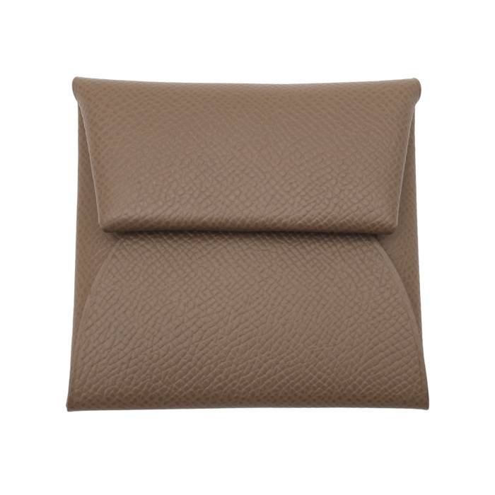 未使用] エルメス バスティア ヴォーエプソン エトゥープ シルバー金具