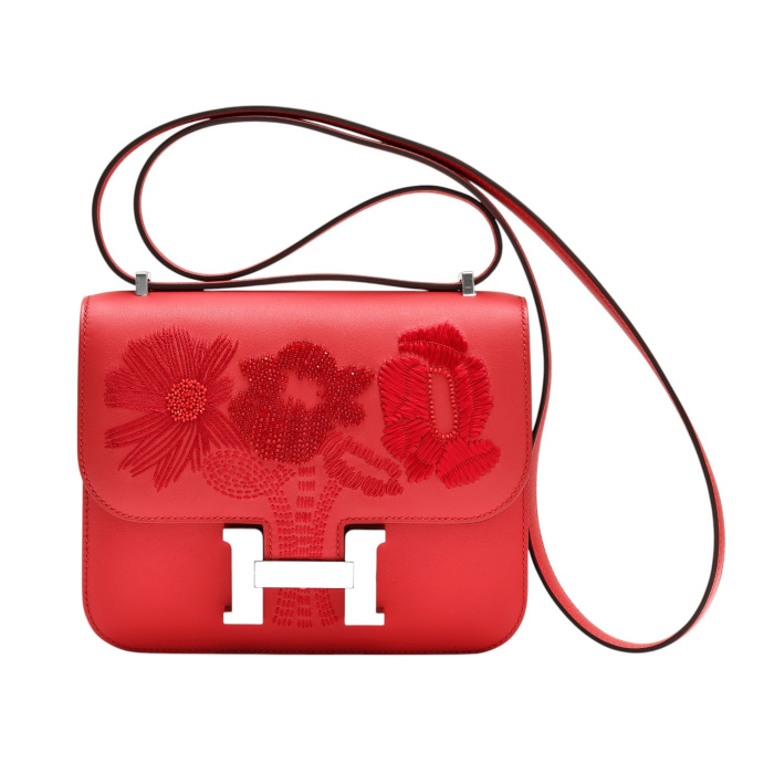 ❤未使用品❤レコードチャーム ノワールｘブルーｘレッド エルメス r010833-1.jpg