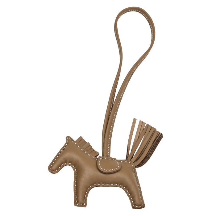 未使用] エルメス ロデオ チャームPM アニョーミロ エトゥープ K刻印