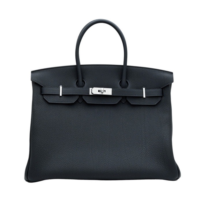 HERMES エルメス★空き箱★バーキン35ケリー35サイズ 未使用] エルメス バーキン35 トゴ ブルーニュイ マットシルバー金具 G