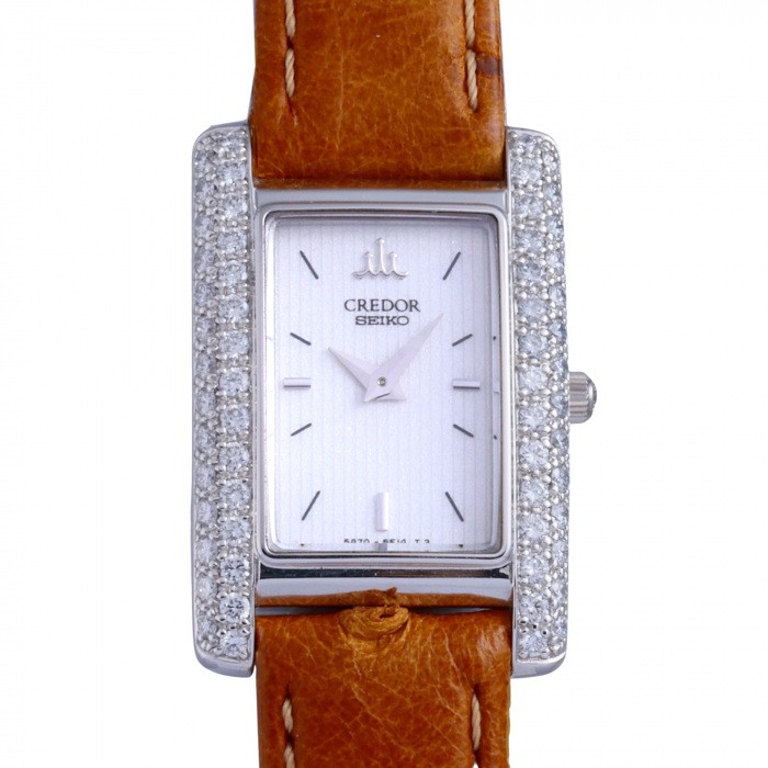美品 高級ライン セイコークレドール レディース 腕時計 シルバー文字盤 稼働品 セイコーの高級ウォッチ「クレドール」新作 - 銀座をテーマに