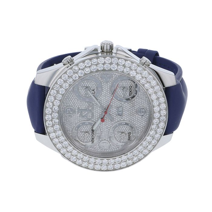 新品] ジェイコブ ファイブタイムゾーン JC30JDDシルバー ステンレス 5