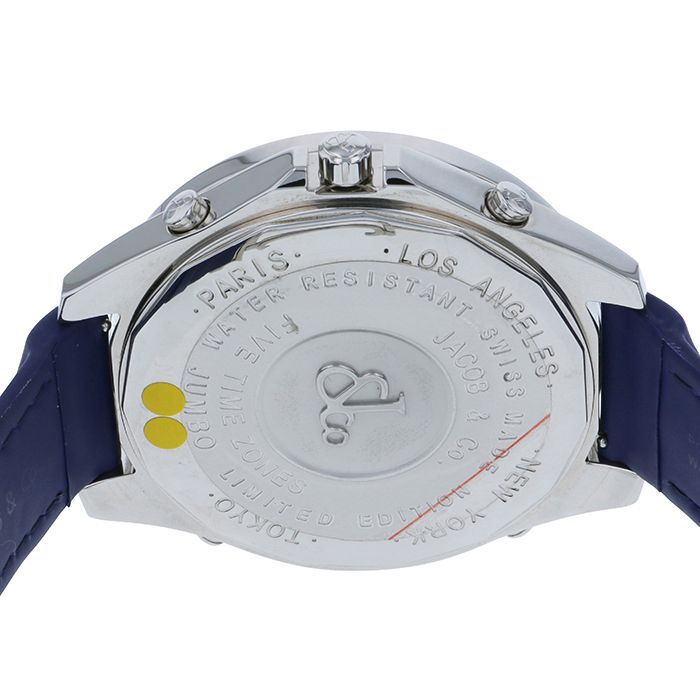 新品] ジェイコブ ファイブタイムゾーン JC30JDDシルバー ステンレス 5