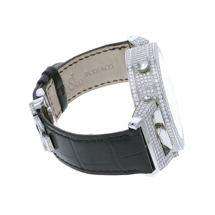 中古] ジェイコブ シックスタイムゾーン ベゼルダイヤ JC63BK W140202