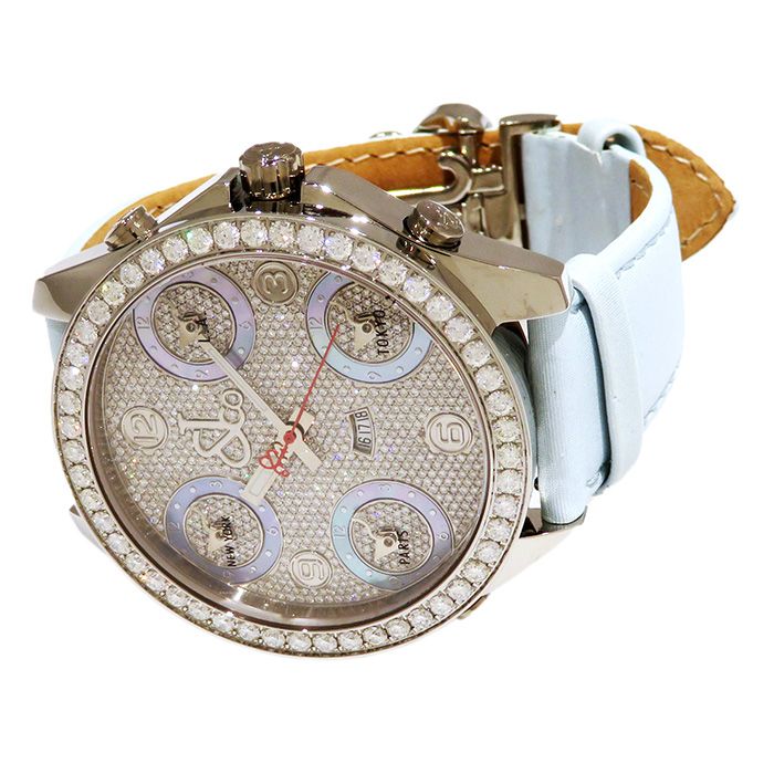 新品] ジェイコブ ファイブタイムゾーン JC30BD全面ダイヤ