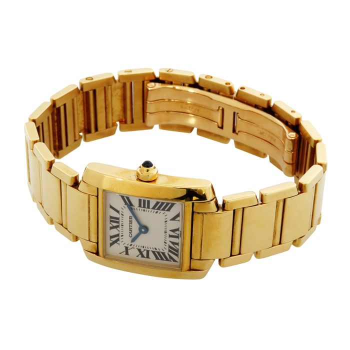 【美品稼動品】カルティエ タンクフランセーズSM Cartier（カルティエ） 稼働品 極 美品 箱付き タンク フランセーズ SM