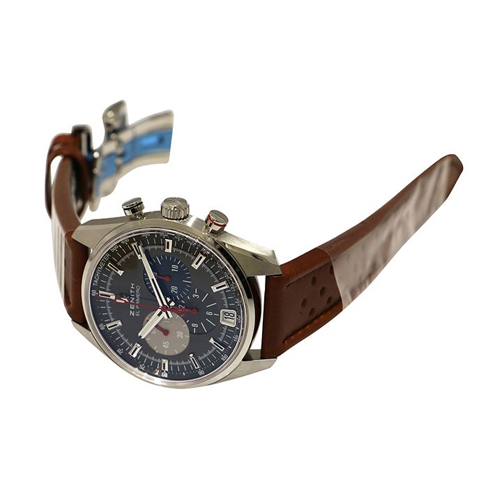 新品] ゼニス 03204640025C771ダークグレー ステンレス | ゆきざき