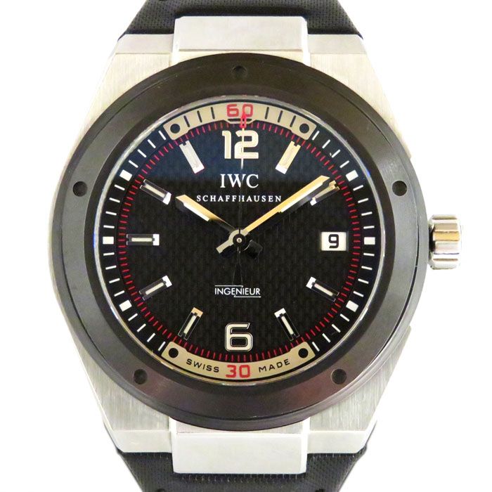 新品] IWC インヂュニア IW323401ブラック ステンレス デイト表示