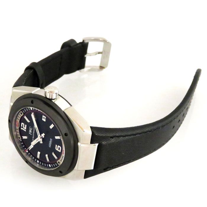 IWC インヂュニア IW323401 ステンレスベルト 新品] IWC インヂュニア IW323401ブラック ステンレス デイト表示