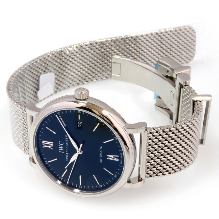 新品] IWC ポートフィノ IW356506ブラック ステンレス デイト表示