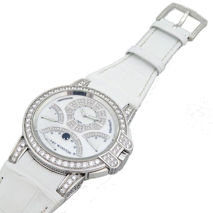 中古] ハリー・ウィンストン オーシャン クロノグラフ トリ