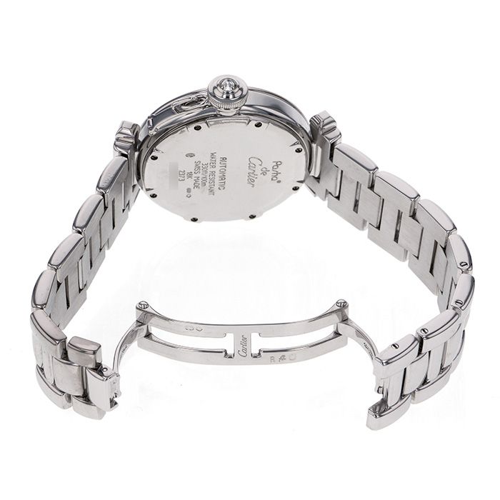 カルティエ　パシャ　自動巻き　レディース カルティエ パシャ ダイヤモンドベゼル 32mm クォーツ レディース