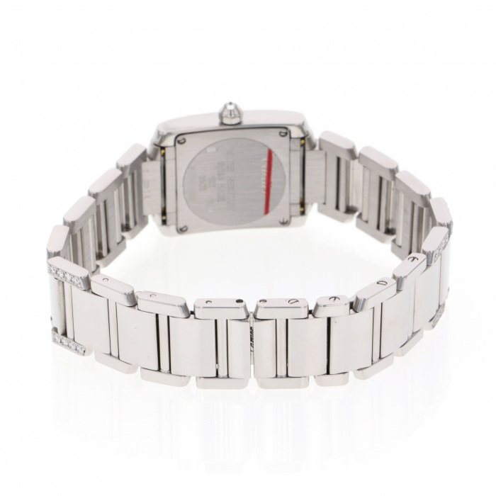 d*a様 美品 カルティエ タンクフランセーズSM ベゼル ブレス ダイヤ 中古] カルティエ タンク フランセーズ SM ベゼル・ブレスダイヤ