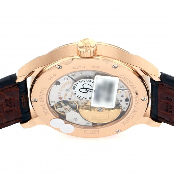 New] Chopard Luna Twin 1619345001Silver Rose gold Date display