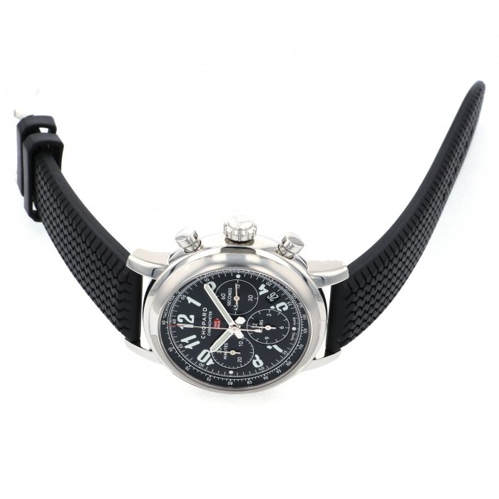 新品] ショパール ミッレミリア 1685893002ブラック ステンレス クロノ