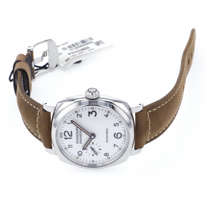 新品] パネライ ラジオミール PAM00655ホワイト ステンレス | ゆきざき