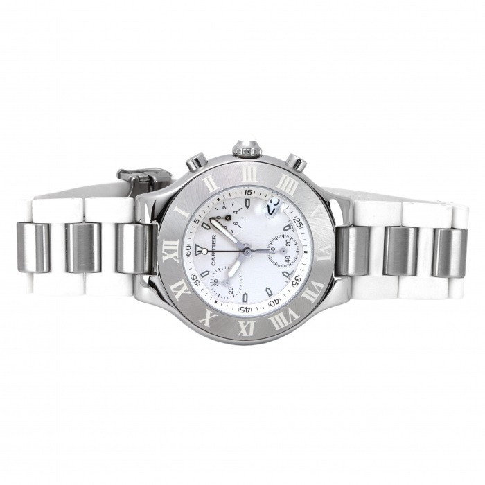Cartier クロノスカフ　クォーツ 未使用] カルティエ マスト21 クロノスカフ W10184U2 W205468 | ゆきざき