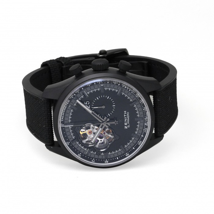 新品] ゼニス クロノマスター 242160406821R573 スケルトン ブラック