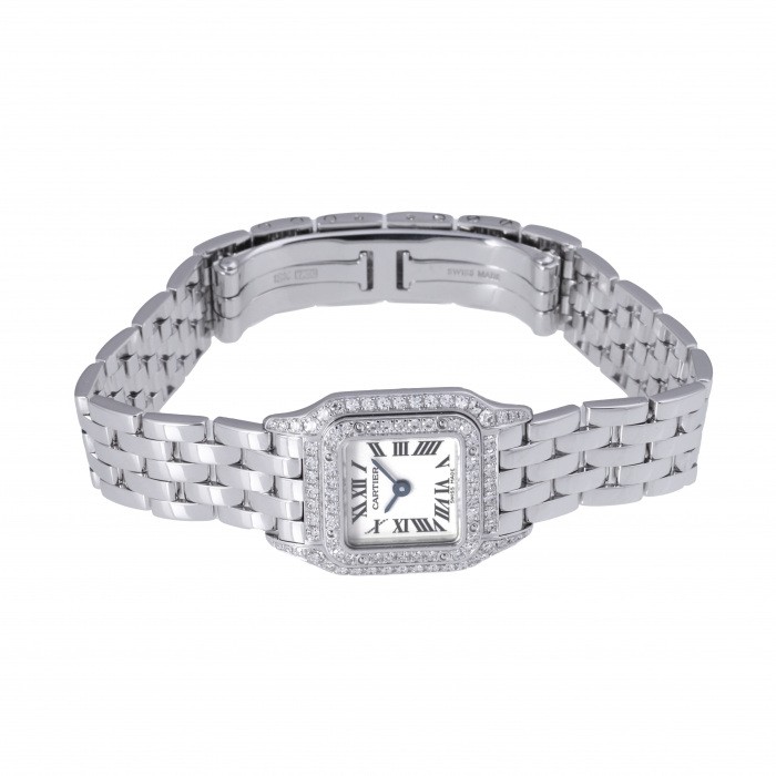 中古] カルティエ パンテール ミニパンテール ベゼル2重ダイヤ