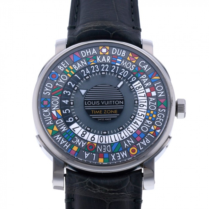 ルイヴィトン　ダミエ　時計 中古] ルイ・ヴィトン エスカル エスカル タイムゾーン Q5D200 W207328