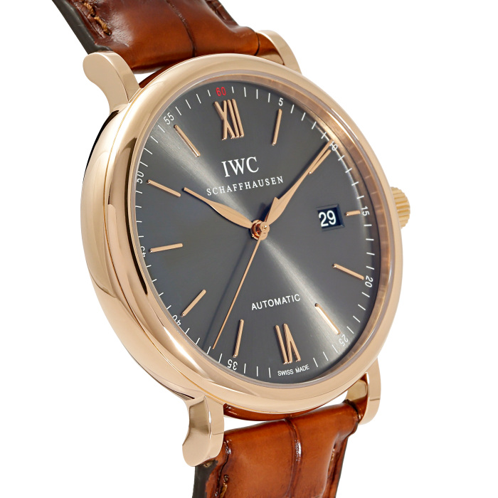 新品] IWC ポートフィノ IW356511グレー レッドゴールド デイト表示