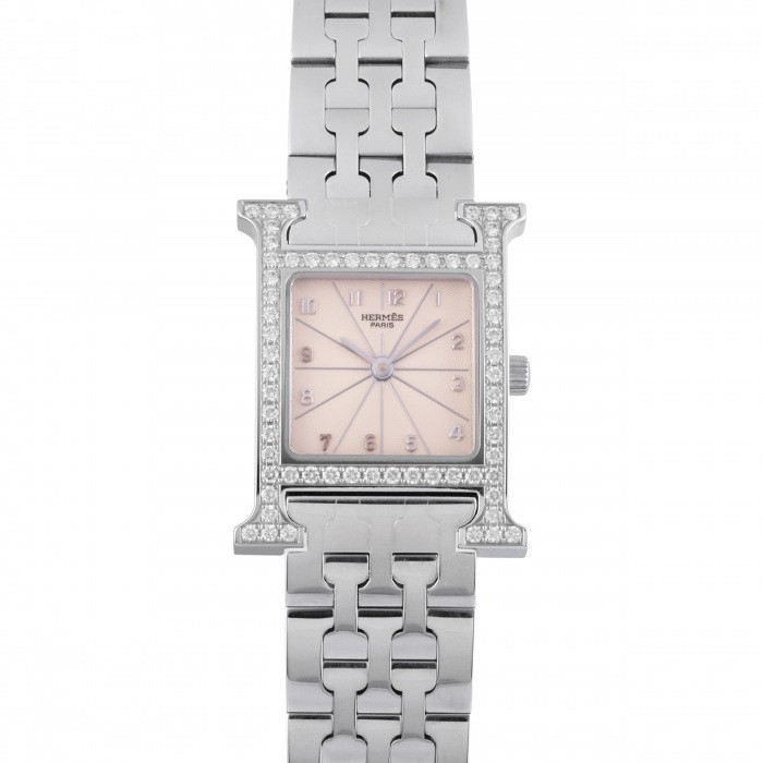 中古] エルメス Hウォッチ Hウォッチ ケースダイヤ HH1230 W217896