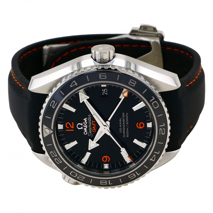 新品] オメガ シーマスター 23232442201002ブラック ステンレス GMT