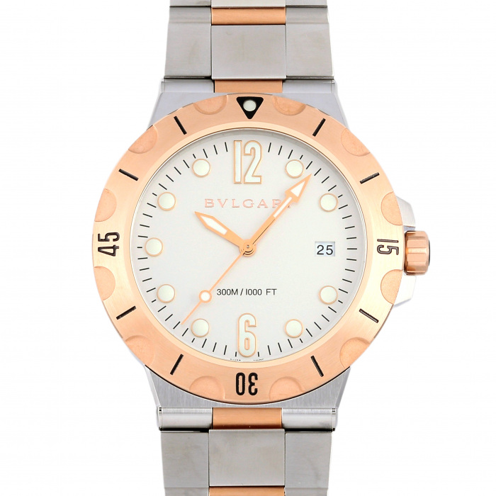 New] BVLGARI Diagono DP41WSPGSDSilver stainless Date display