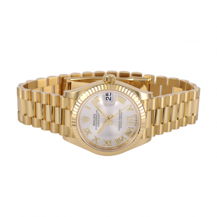 ロレックス デイトジャスト 278278.SVRMVIDPRシルバー/（VIダイヤ