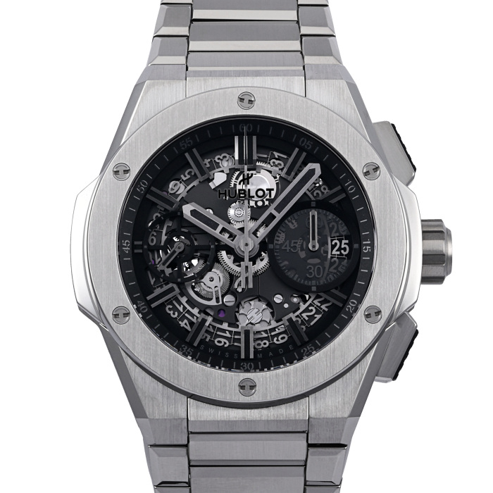 【美品】HUBLOT ビックバン スチール Big Bang Steel White Diamonds 38 mm