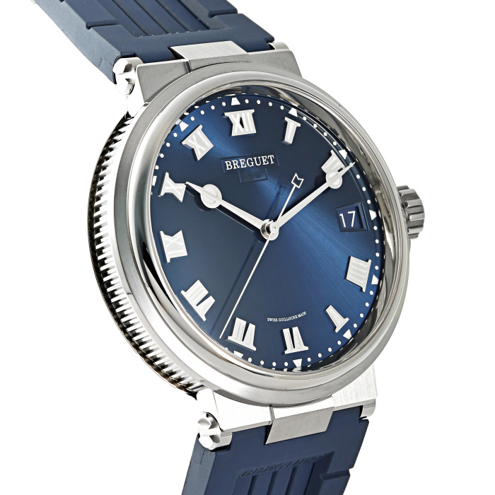 新品] ブレゲ マリーン 5517TIY15ZUブルー チタン デイト表示 | ゆきざき
