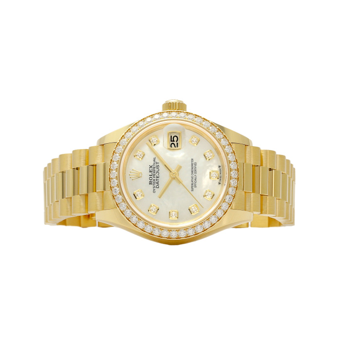 ❤️正規品★美品★ ROLEX デイトジャスト 10Pダイヤ ロレックス デイトジャスト 279138RBR.WHSH10PDPRC シェル ホワイト