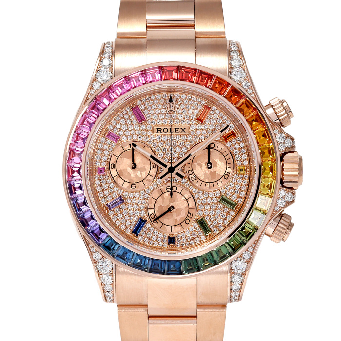 ゆずページ 金魚一位 Reference 116595 'Rainbow' Daytona | A pink gold, diamond