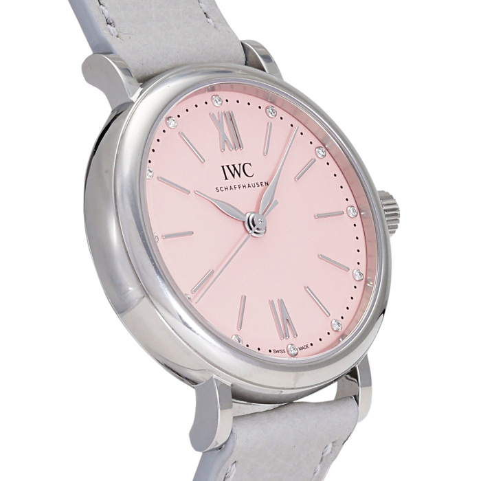 IWC ポートフィノ　腕時計 QZ IWC 新品] IWC ポートフィノ IW357417ピンク/バー ダイヤモンド ステンレス