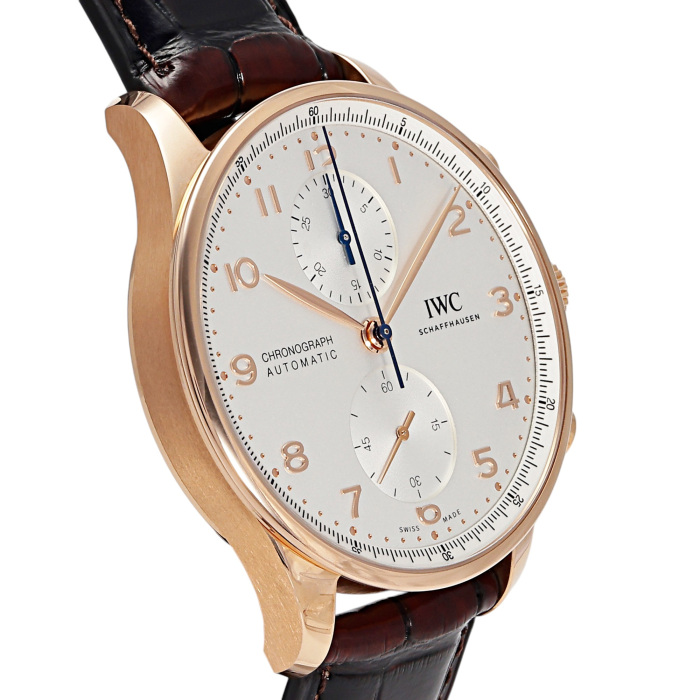 新品] IWC ポルトギーゼ IW371611シルバー レッドゴールド クロノ
