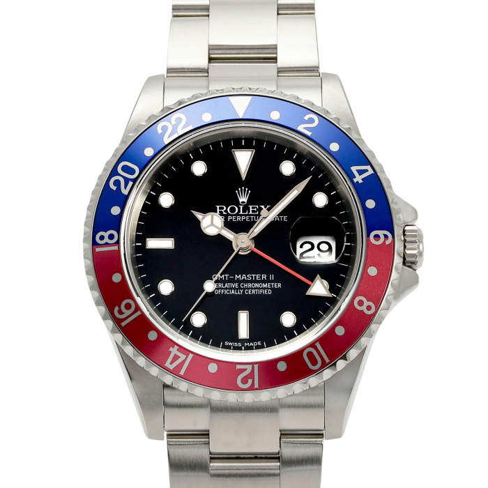 ロレックス GMTマスターII 16710.BLRDブラック オイスター ステンレス