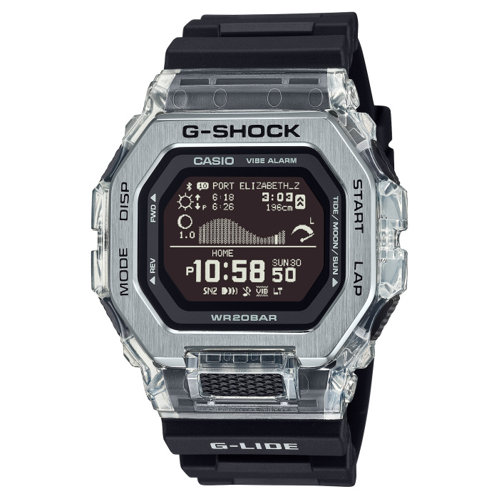 新品] カシオ Gショック GBX100S1JFブラック 樹脂 ワールドタイム