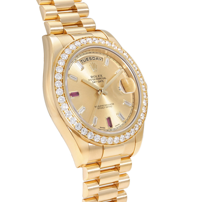 ロレックス デイデイトII 218348A.CP8PB2PRPRシャンパン/8PB/2PR