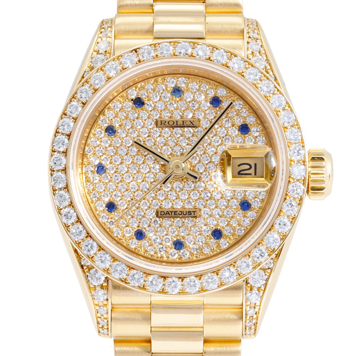 ロレックス デイトジャスト 69158ZS.FD11PSPR 全面ダイヤ シルバー