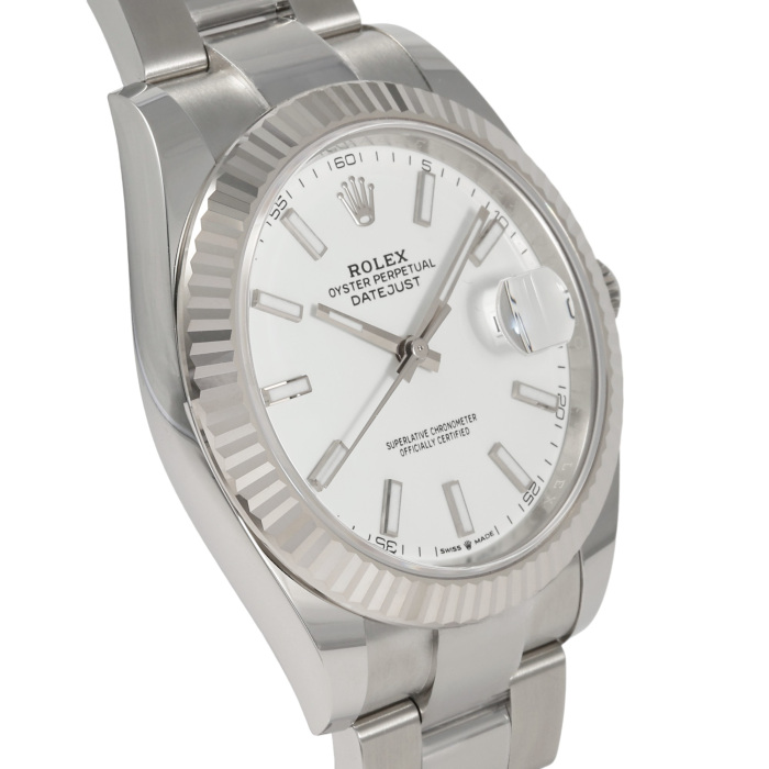 新品] ロレックス デイトジャスト 126334.WHBOホワイト/バー