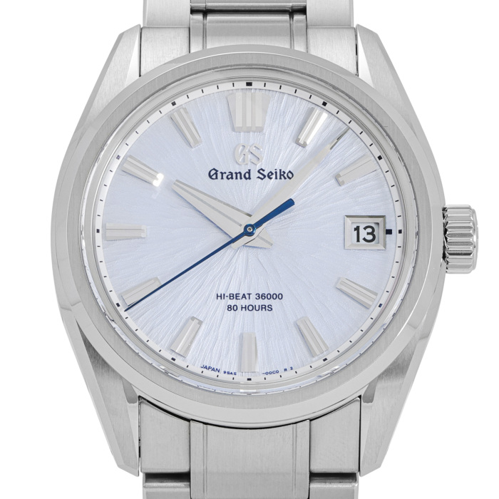 グランドセイコー Grand Seiko 腕時計 エボリューション9 SLGH027 メカニカルハイビート36000 世界限定1200本 デイト 岩手山 クリアブルー文字盤 SS チタン K18PG 自動巻き 【箱・保付き】 【中古】 美品] グランドセイコー エボリューション9 コレクション メカニカル