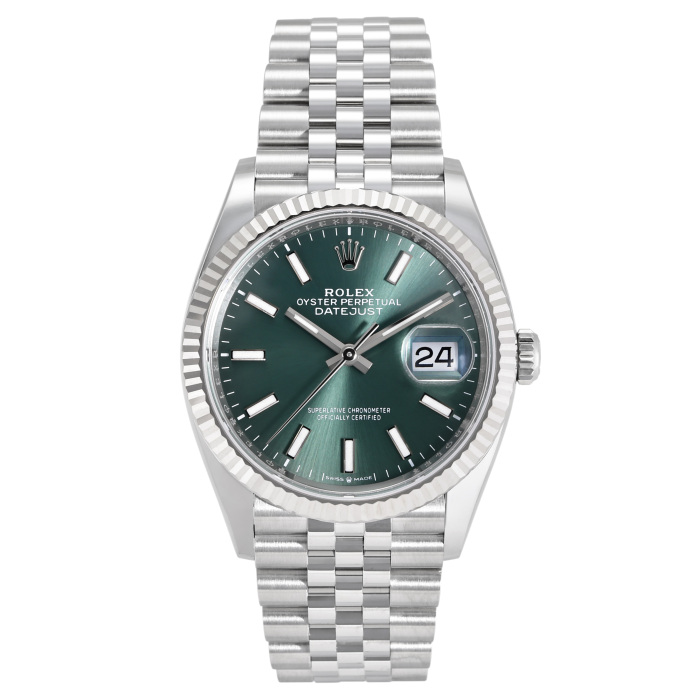 ロレックス デイトジャスト 126234.MGRBJミントグリーン/バー
