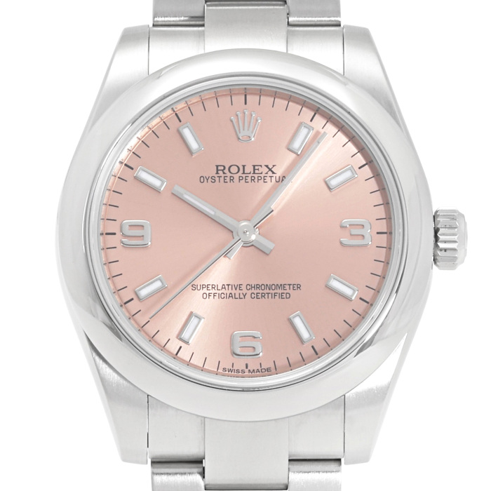 ロレックス ROLEX オイスターパーペチュアル ピンク　レディース　腕時計 ロレックス オイスターパーペチュアル 177200.PK369AROピンク/369