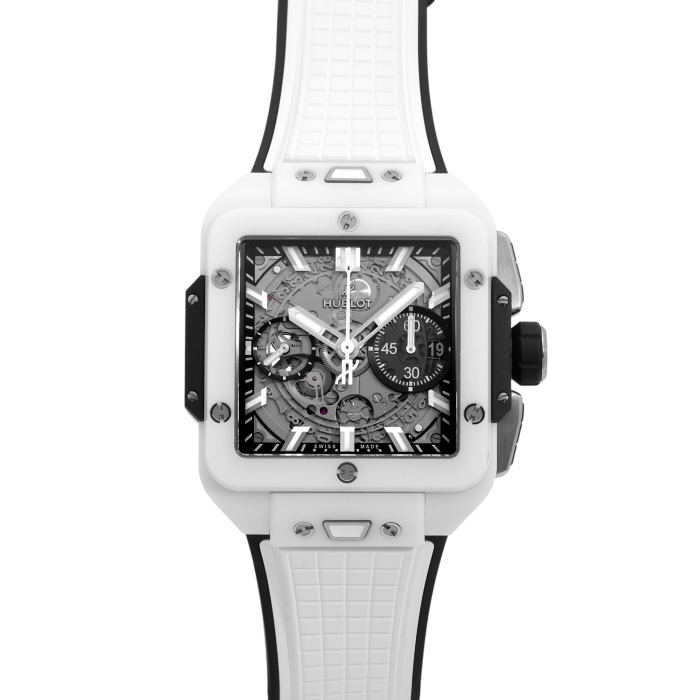 中古] ウブロ スクエア・バンウニコ ホワイトセラミック 821HX0170RX