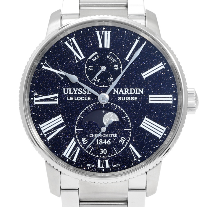 中古] ユリス・ナルダン マリーン トルピユール ムーンフェイズ